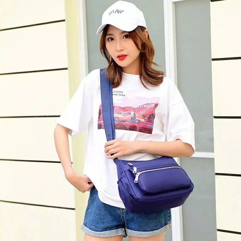 FLASH SALE 10.10. ! Tas Wanita Tas Selempang Fashion Wanita Korean Model Chibao Tas Chibao Slempang Tiga Ruang