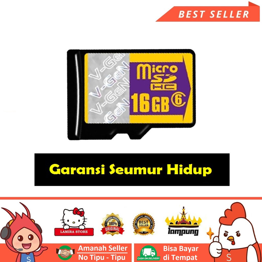Jual MEMORYCARD 16GB / MEMORYCARD 16GB VGEN / MEMORY 16GB / MEMORY CARD