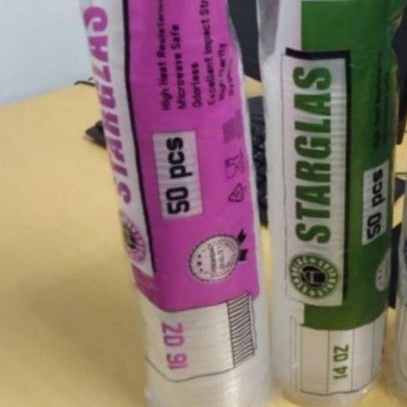 Cup Plastik Starglass 16/14oz