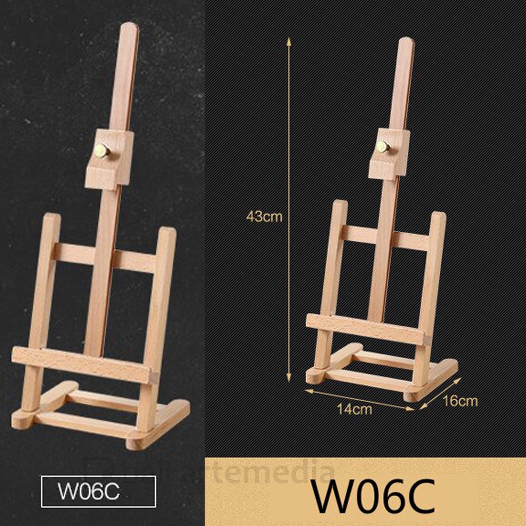 Perlengkapan Menggambar Easel Stand Lukis DIY Table Wood Easel W06C (installation not Included) By Bali Artemedia