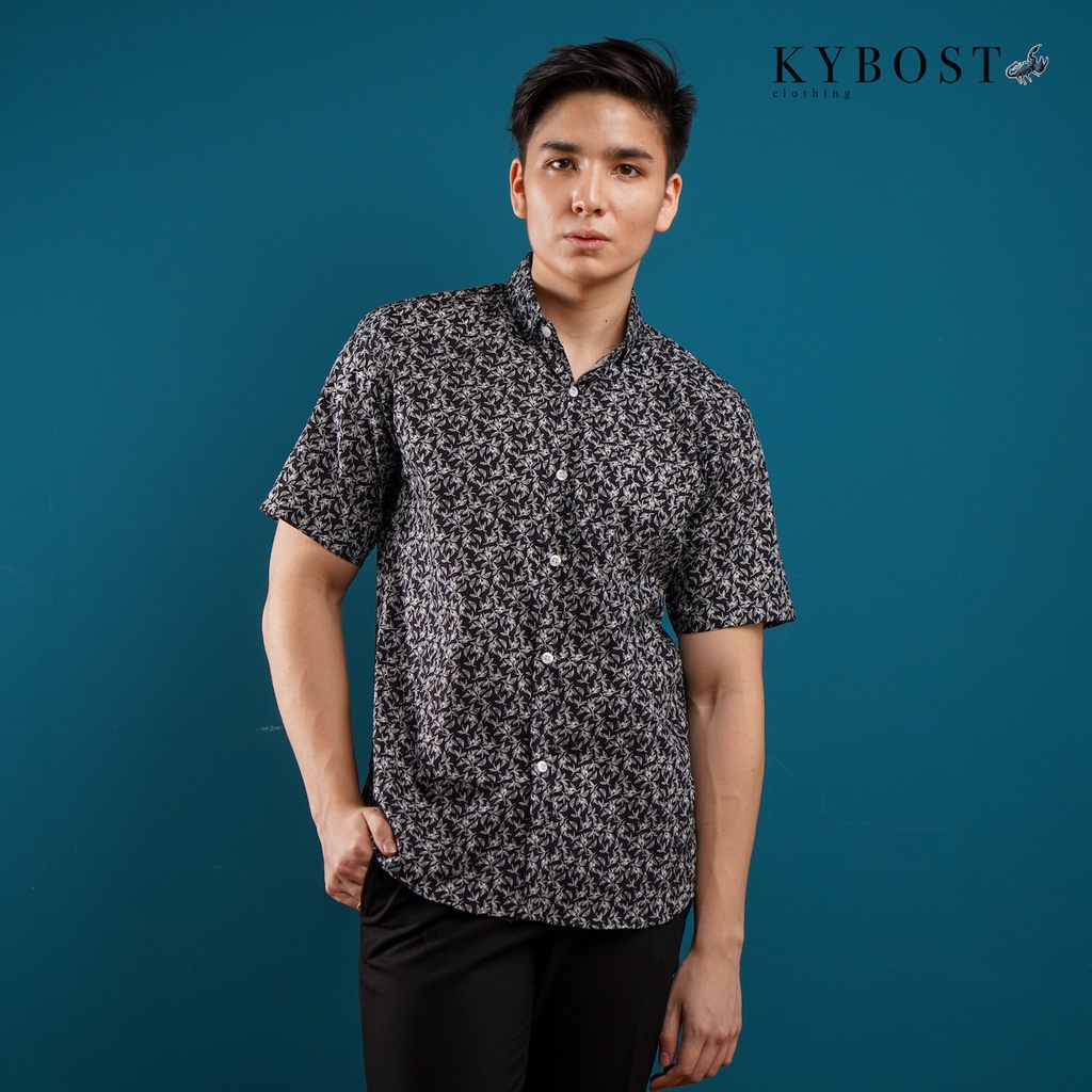 KYBOST VERTUCCI Kemeja Pria Mens Lengan Pendek Motif VTC021