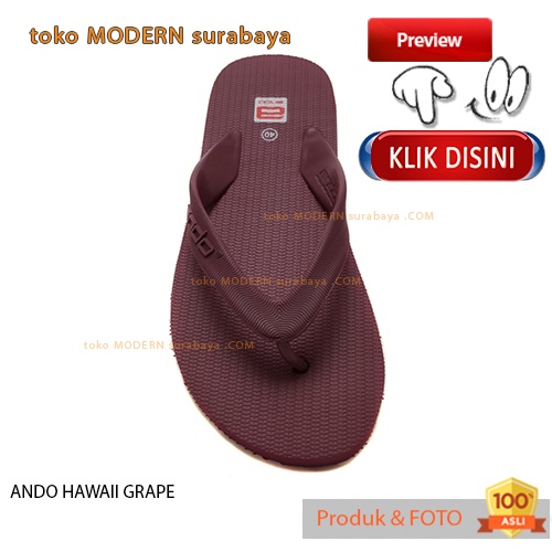 ANDO HAWAII GRAPE sandal jepit flat casual