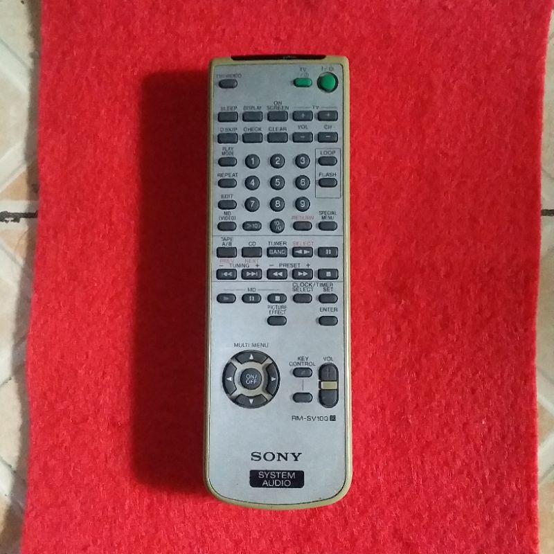 REMOTE TV SONY SYSTEM.AUDIO RM-SV100 ORIGINAL