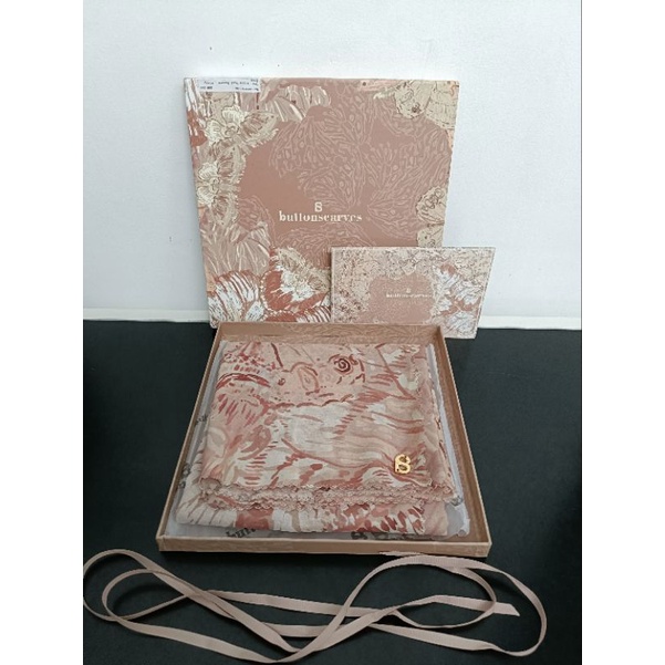 Preloved Buttonscarves The Farsha Misty Rose