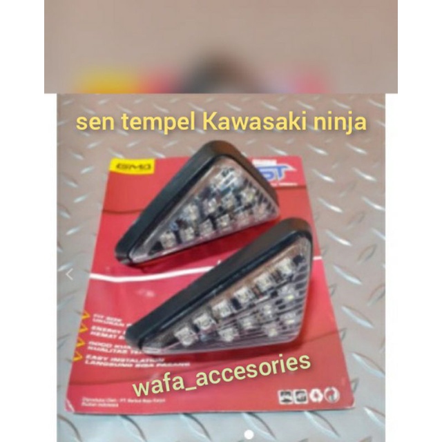 sepasang Lampu Sein Sen Tempel Led Segitiga Variasi Motor Cbr 150R R15 R150 Ninja R Rr 250 Fi