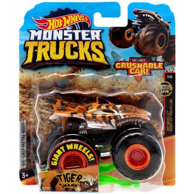 Monster Trucks Hot Wheels TIGER SHARK 