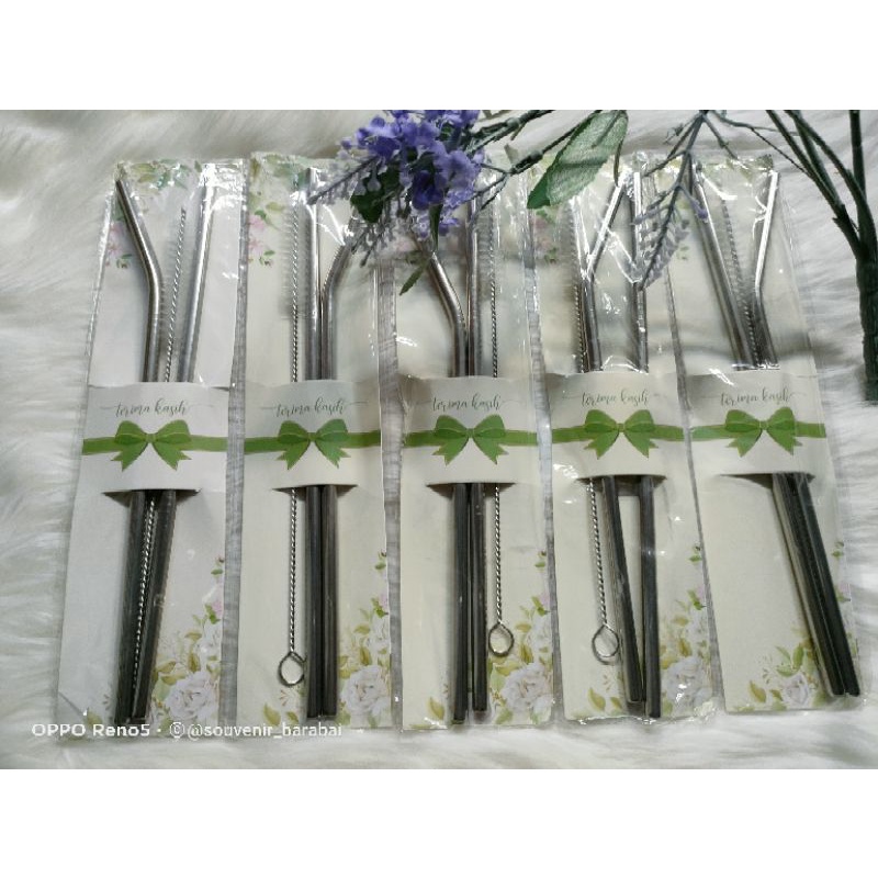 souvenir sedotan stainless