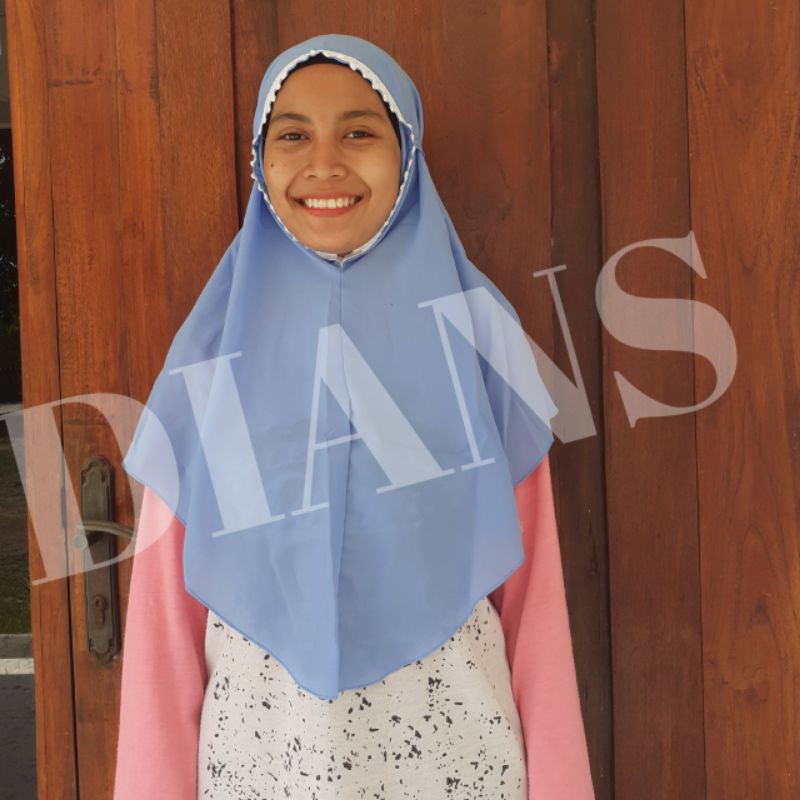 Jilbab Bergo Renda non-pet/ Bergo Maryam Renda Atas