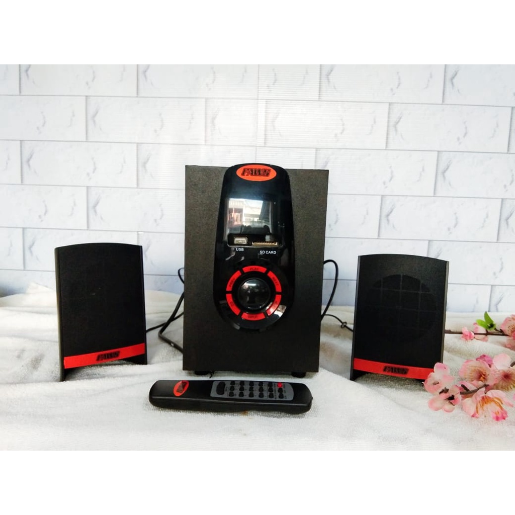 Speaker Multimedia FAWS H-2205 speaker aktif Bluetooth Speaker 2.1 MEGA BASS