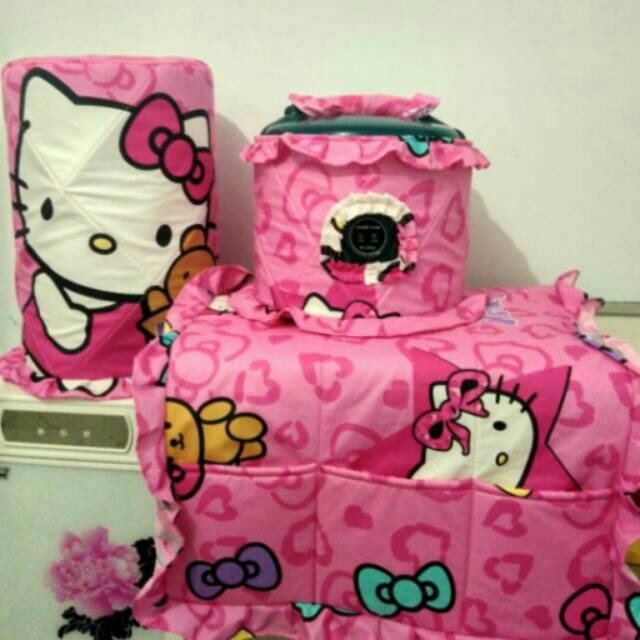 SARUNG GALON, KULKAS, MAGIC COM *HELLO KITTY LEOPARD*