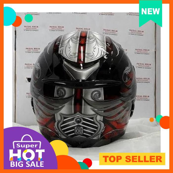 HELM FULLFACE KYT VENDETTA ANGEL RED BLACK GOLD