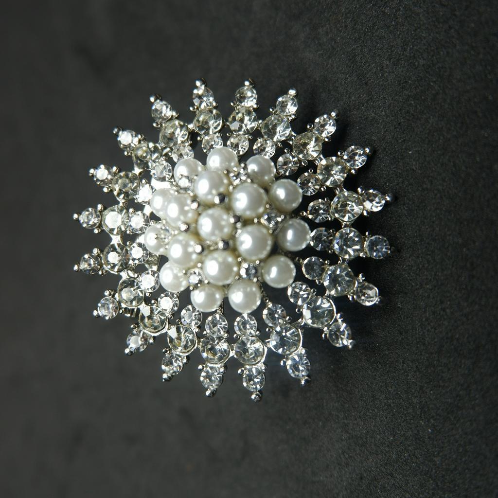 Bunga lingkaran mutiara /Brooch/Bros hijab/bros cantik/bros lucu/ Bros Wanita Korean Fashion Style