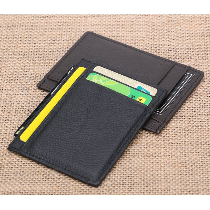 DKER D3010 Card Holder Kulit Asli Dompet Kartu Tipis Slim Wallet Import