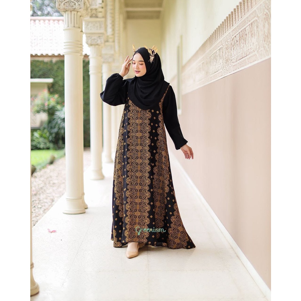 Greenism Dress Hunai Abaya Quality Premium Syari'i