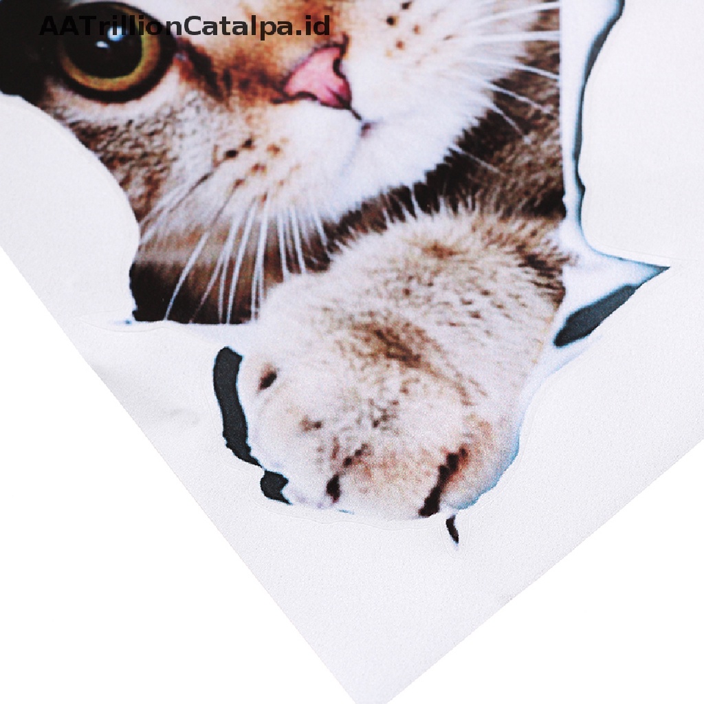 Aatrillioncatalpa 1 Pc sticker decal Reflektor Dekorasi Mobil Bahan vinyl Gambar Kucing 3D