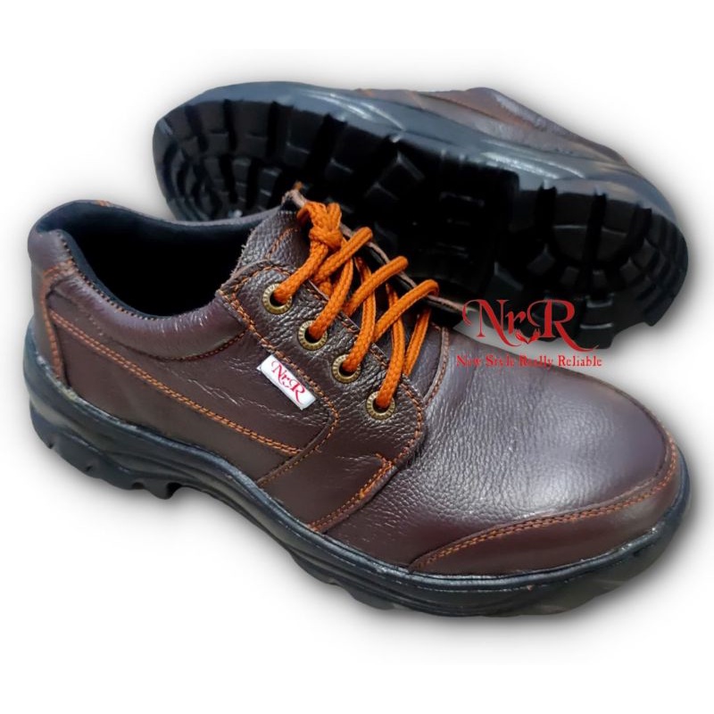 Sepatu Safety Bahan kulit Sapi Asli Sepatu Kerja Proyek Ukuran 37 38 39 40 41 42 43 44 45