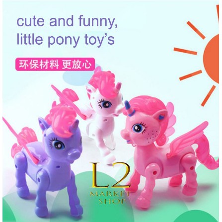 Mainan Anak Perempuan / Mainan Kuda My Little Pony / Mainan Kuda Perempuan Ditarik / Mainan Binatang