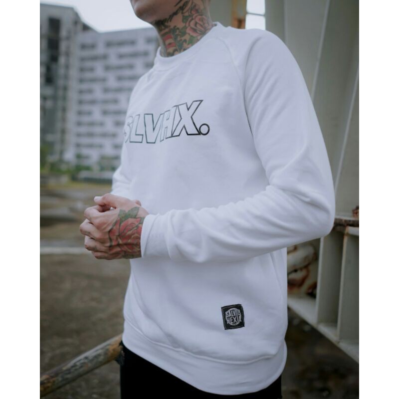 Crewneck Salviohexia Putih Crewneck Salvio Hexia Slvhx