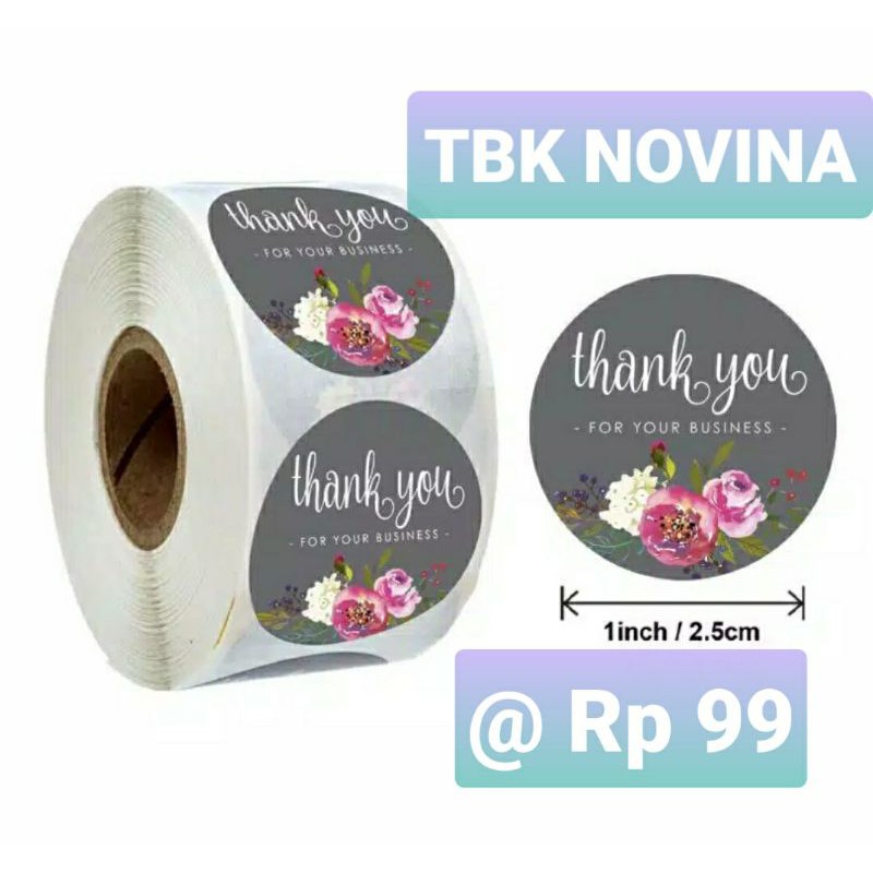 [KODE 16] Stiker Thank You / Label Segel Thank You (10 pcs)
