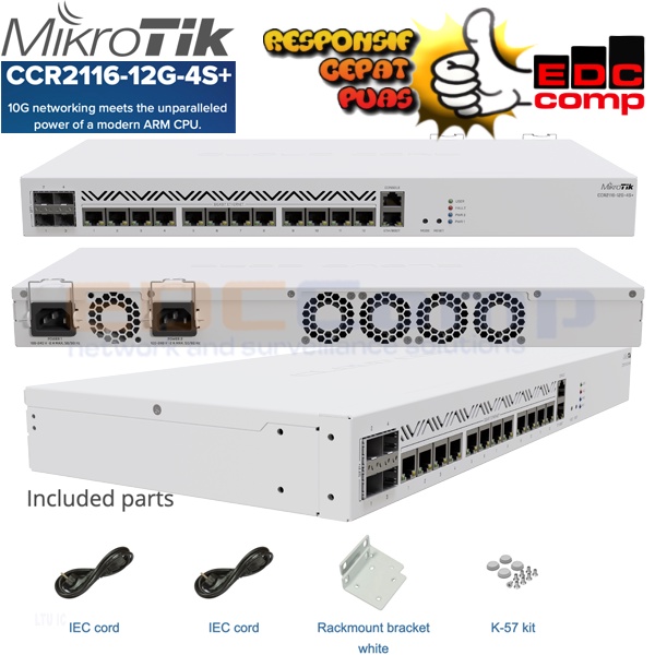 Mikrotik CCR2116-12G-4S+ |CCR2116-12G-4S+|CCR2116 12G 4S Plus