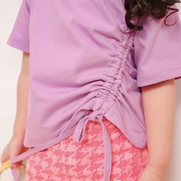 Crop Top Tali Anak Perempuan 1-6 Tahun Serut Lengan Pendek/Atasan Giena Kids Matt BabyTerry