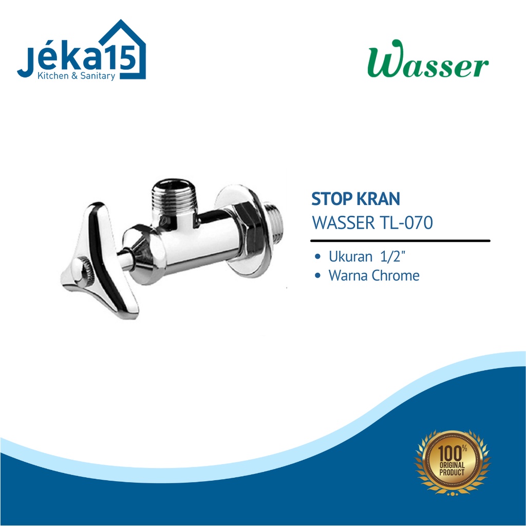 STOP KRAN WASSER TL-070/STOP KRAN KUNINGAN