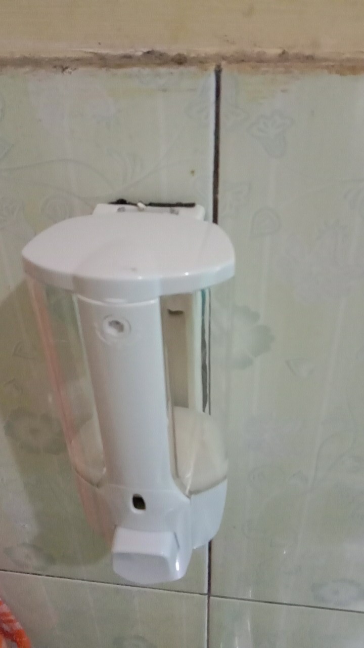 Dispenser Single Tabung Tempat Sabun Cair Dinding Hand Soap Cuci Tangan Kamar Mandi Wastafel Dapur