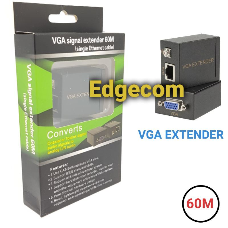 VGA Extender via UTP 60 Meter