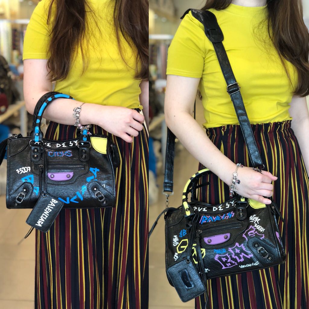 TAS BALENCIAGA GRAFFITI MEDIUM LAV  TAS WANITA IMPORT TERMURAHTAS BRENDED DISKON BERKUALITAS BAGUS