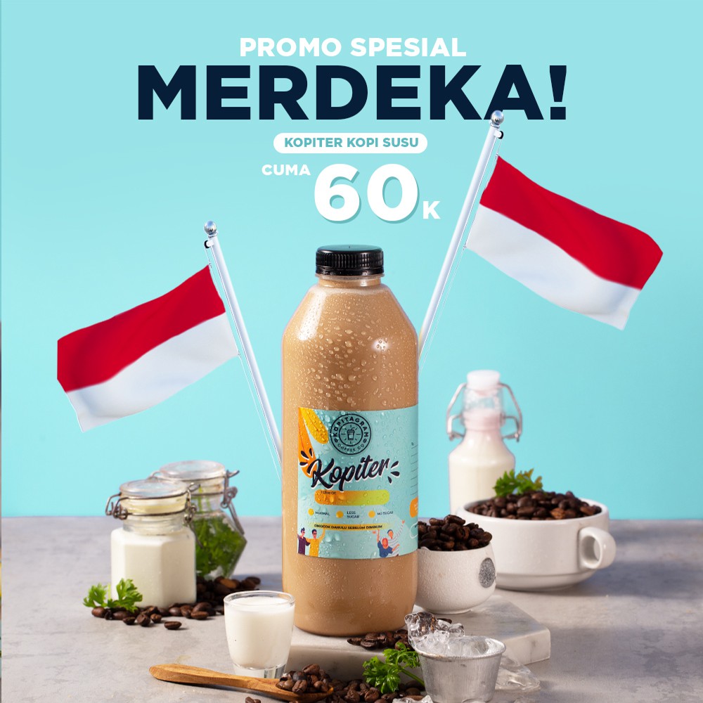 

Promo Special Merdeka: Kopi Susu 1 Liter