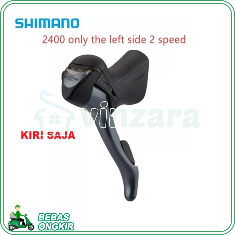 Brifter Shimano CLARIS KIRI 2 SPEED Shifter R2400 2speed DOUBLE LEFT FOR SEPEDA BALAP LIPAT ROADBIKE