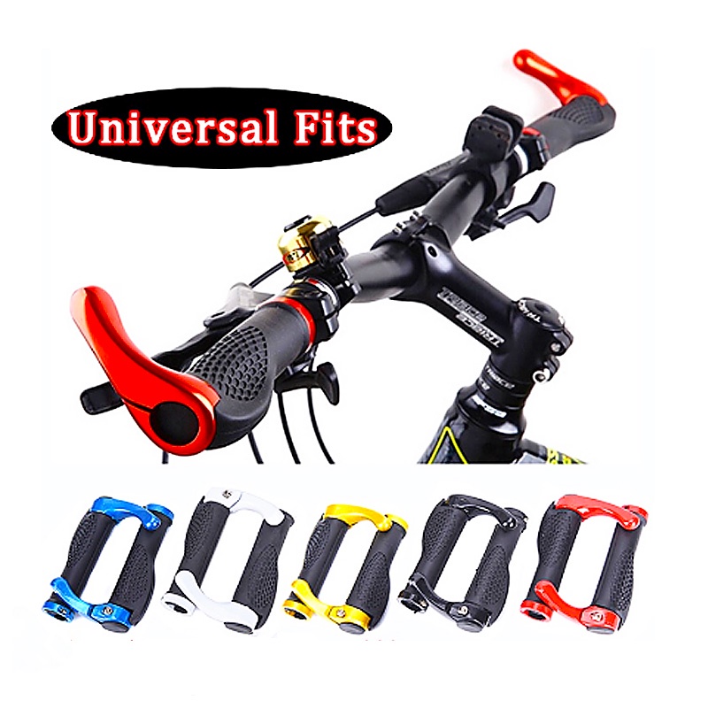 2Pcs/Pair Cycling Handle Grips Handlebar Cover Bicycle Mountain Bike Parts Horn Handlebars Bar End