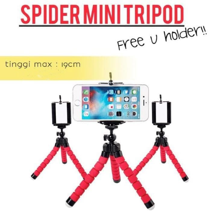 Tripod Holder U Medium / Tripod Mini Octopus Tripod Spider Tripod Mini Murah COD