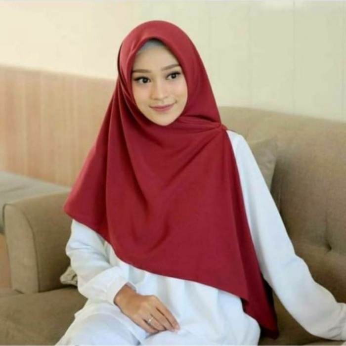 Jilbab Segi Empat Syar'i Jumbo Segiempat Syari 130x130 Segi4 Diamond Hijab Panjang Jumbo Promo