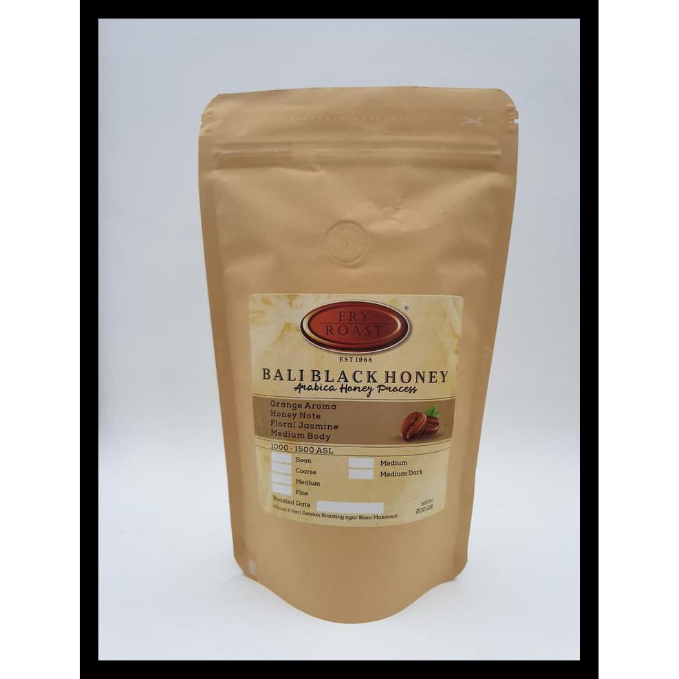 

Kopi Arabica Bali Black Honey Process 200 Gram Biji Dan Bubuk - Biji Terbaru
