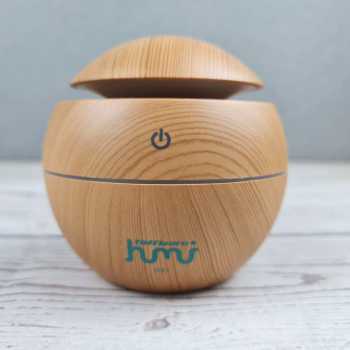 Air Humidifier Aromatherapy Oil Diffuser Wood 130ml / Alat Pengharum Ruangan Otomatis Aromatherapy Air Humidifier Desain Kayu Aesthetic dengan Lampu Tidur Led / Pelembab Ruangan Aromaterapi Ber AC / Pewangi Aromatherapy Aroma Terapi Ruangan Tahan Lama