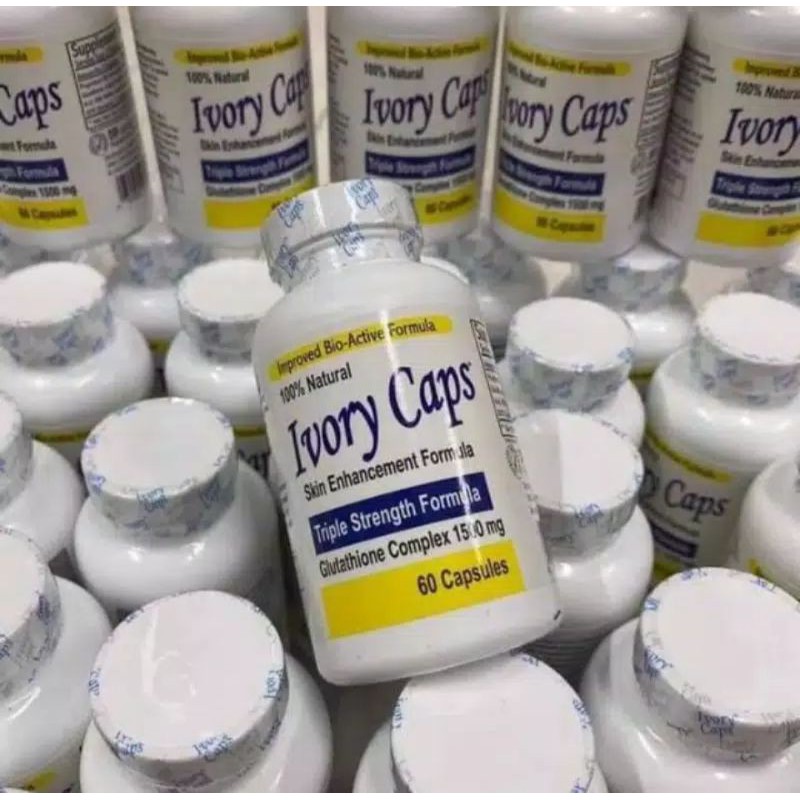 IVORY CAPS ASLI OBAT PEMUTIH BADAN / TUBUH SUPLEMEN HERBAL IVORY CAPS 100% ORIGINAL BPOM AMPUH