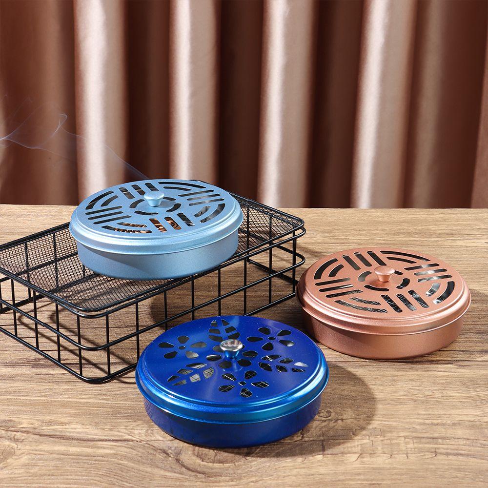 Populer Tempat Koil Nyamuk Warna Warni Berguna Anti Nyamuk Metal Tray Incense Plate