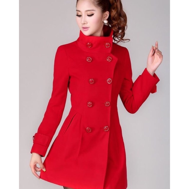COAT WANITA REYSOTIC MERAH HIGH QUALITY