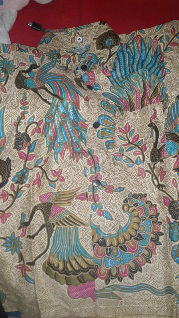 Baju Batik Couple Ayah Dan Anak Motif Merak