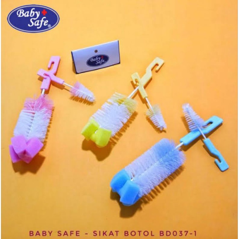 Baby Safe Bottle Brush BD037 - Babysafe Sikat Botol Bayi