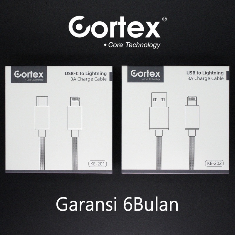 Cortex KE-201 Kabel Type-C to Lightning ayphone Cable PD Fast Charging 1.2Meter