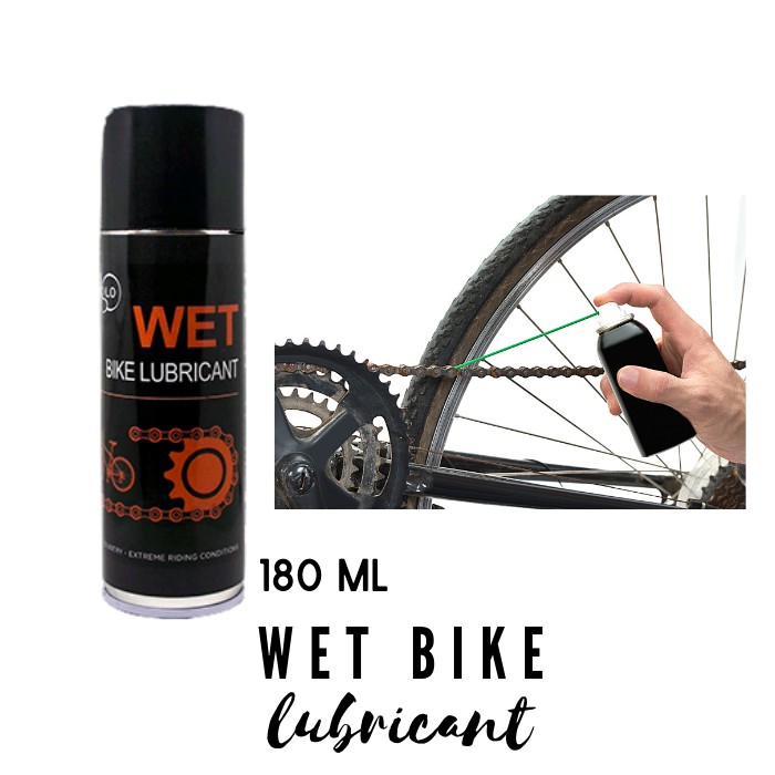 Minyak Pelumas Rantai Sepeda Lipat Road Bike MTB 180ml / Iglo Wet Bike Lubricant Chain &amp; Gear ORI