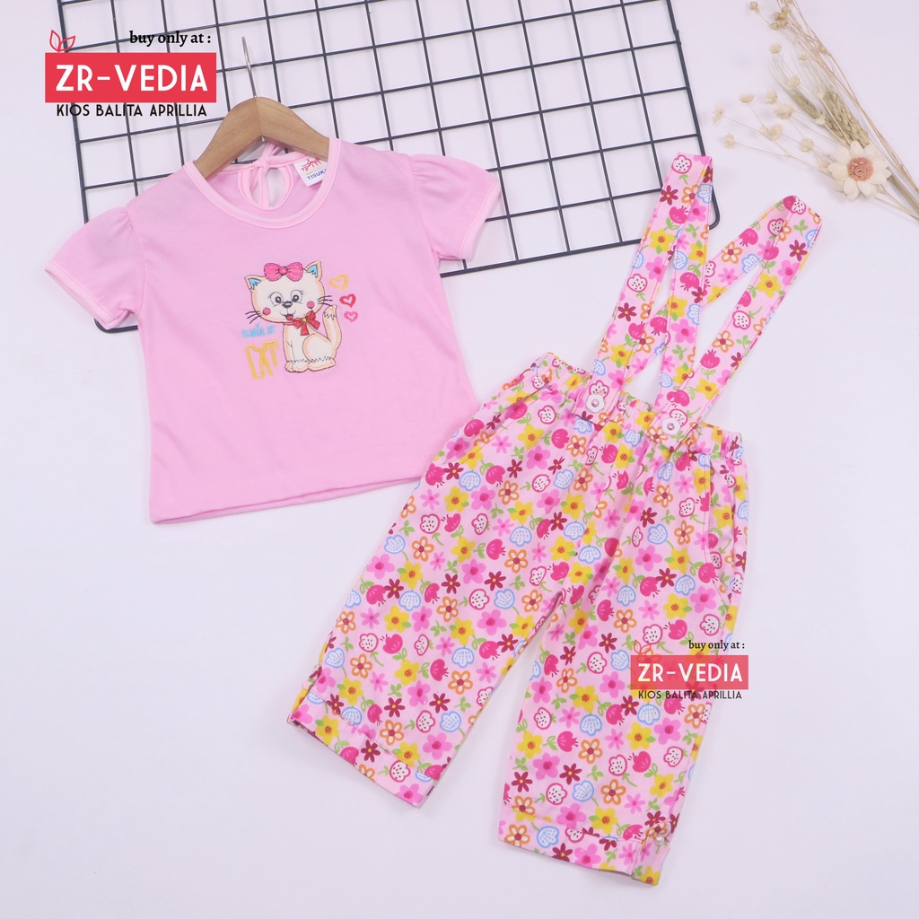 (IMPORT) Setelan Alice uk 1-2 Tahun / Baju Anak Perempuan Jumpsuit Bayi Branded Set Kaos Murah Romper Kodok