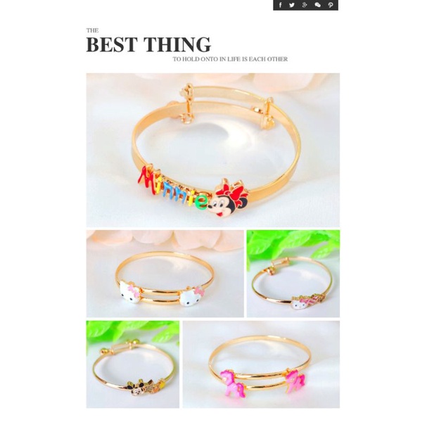 Gelang Bangle Anak CocoMelon Xuping Emas