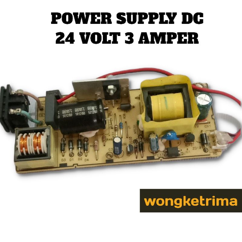 POWER SUPPLY DC 24 VOLT 3 AMPER PSU 24V 3A ADAPTOR 24V 3 A