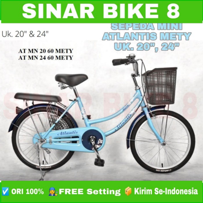 Sepeda Keranjang Remaja Dewasa ATLANTIS METY MINI Ukuran 20 &amp; 24 Inch City Bike