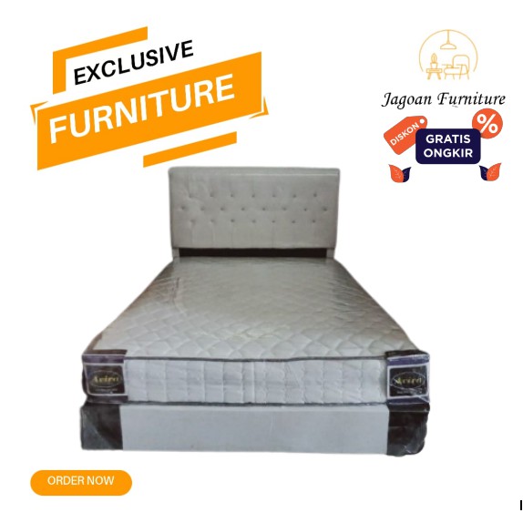 Bedset (Risbang+Matras) Avira 160x200 putih