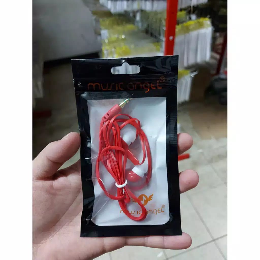 Handsfree Headset Earphone Musik Angel Kualitas Bagus