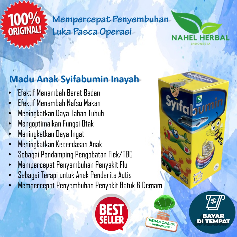 Vitamin Penambah Nafsu Makan Anak - Madu Penggemuk Berat Badan Syifabumin Original - Jamu Untuk Peng